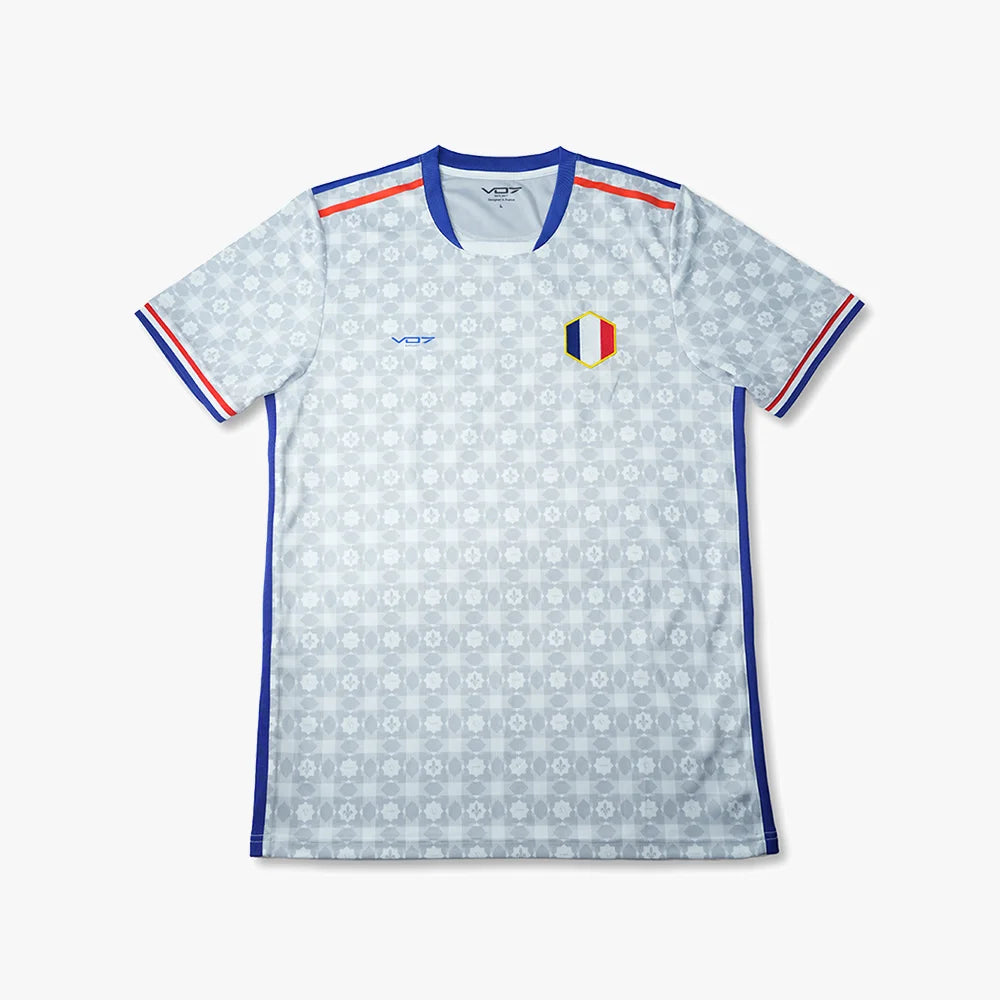 V 07 MAILLOT FRANCE WHITE T-SHIRT BLANC 1