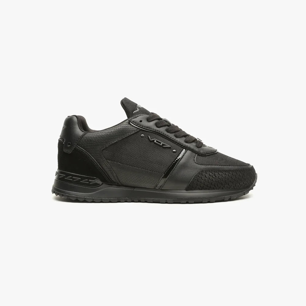 V 07 MILAN SQUARE DARK SNEAKERS ELÉGANCE NOIR 1