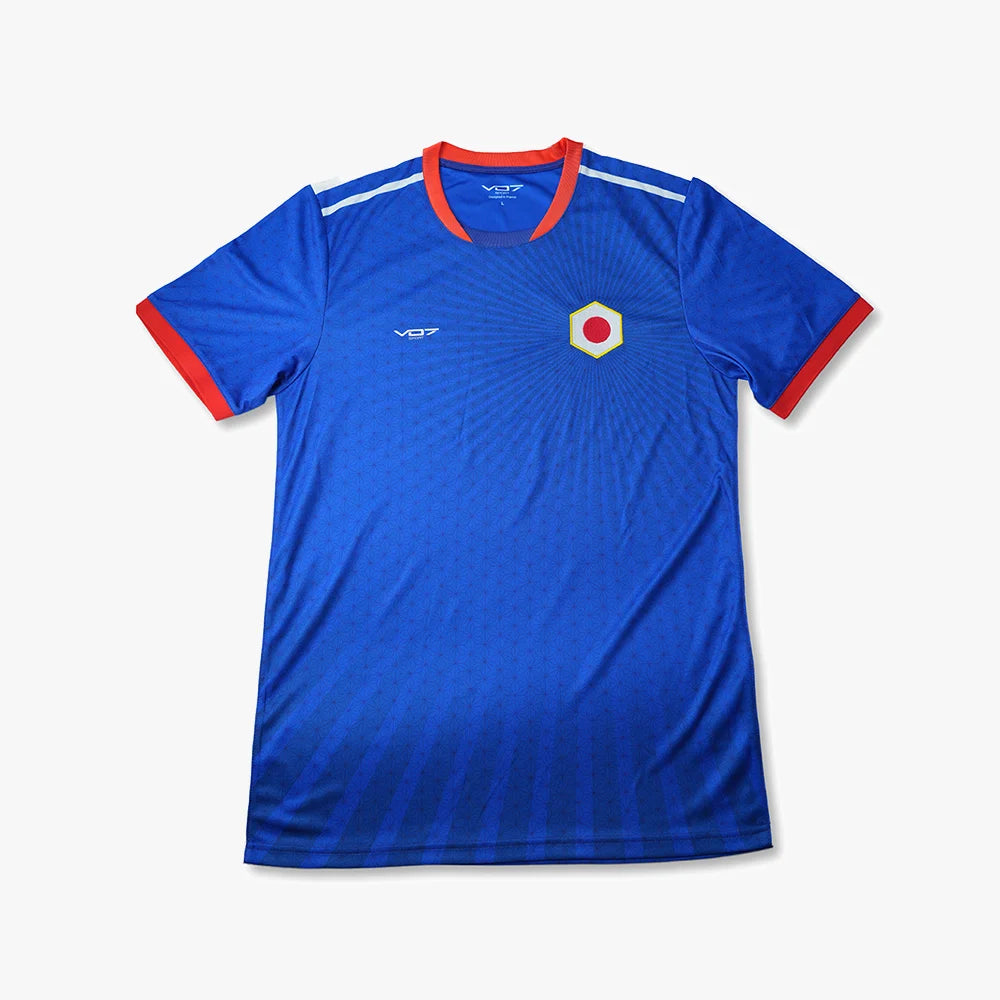V 07 MAILLOT JAPON BLEU T-SHIRT BLEU 1