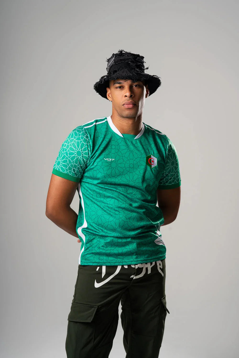 V 07 MAILLOT ALGERIE GREEN T-SHIRT VERT 4