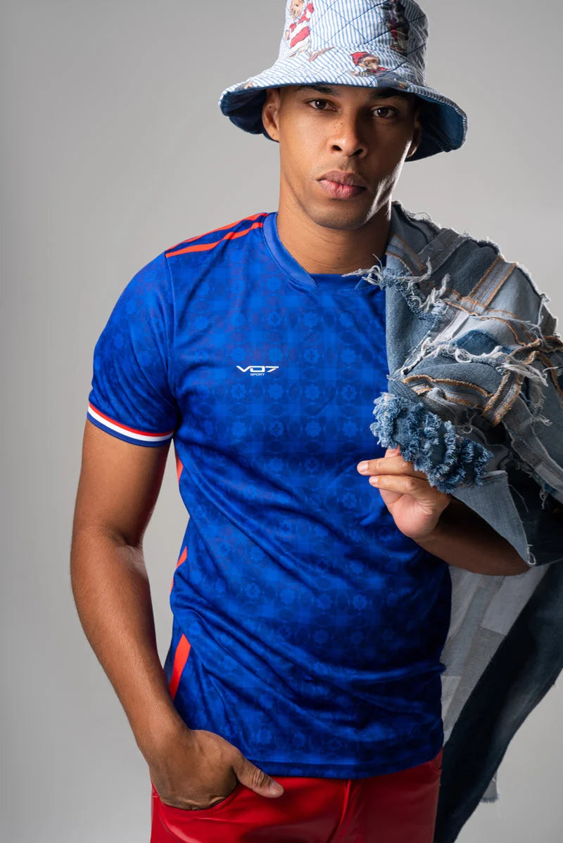 V 07 MAILLOT FRANCE BLEU T-SHIRT BLEU 5