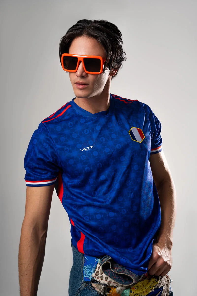 V 07 MAILLOT FRANCE BLEU T-SHIRT BLEU 4