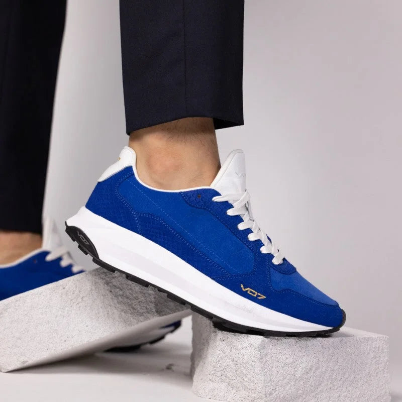 V 07 ORAN PYTHON BLUE SNEAKERS BLEU 6