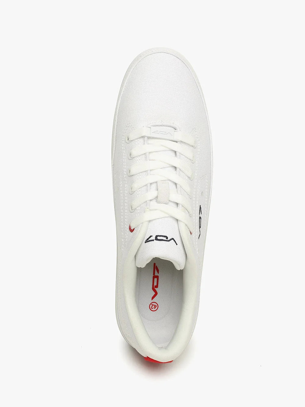 V 07 YACHT 10 WHITE SNEAKERS ELÉGANCE ROUGE 5