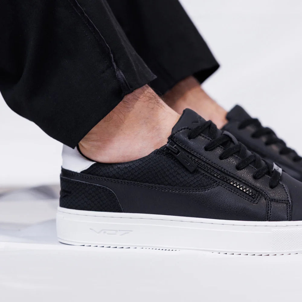V 07 ROMA SNAKE BLACK SNEAKERS NOIR 2