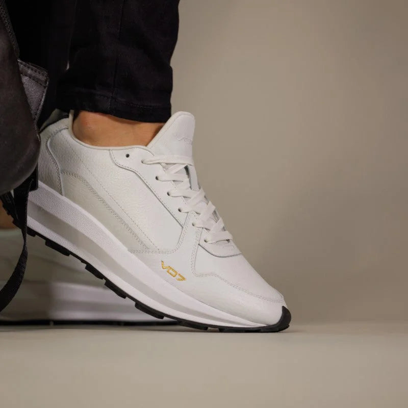 V 07 ORAN CUIR BLANC SNEAKERS BLANC 8