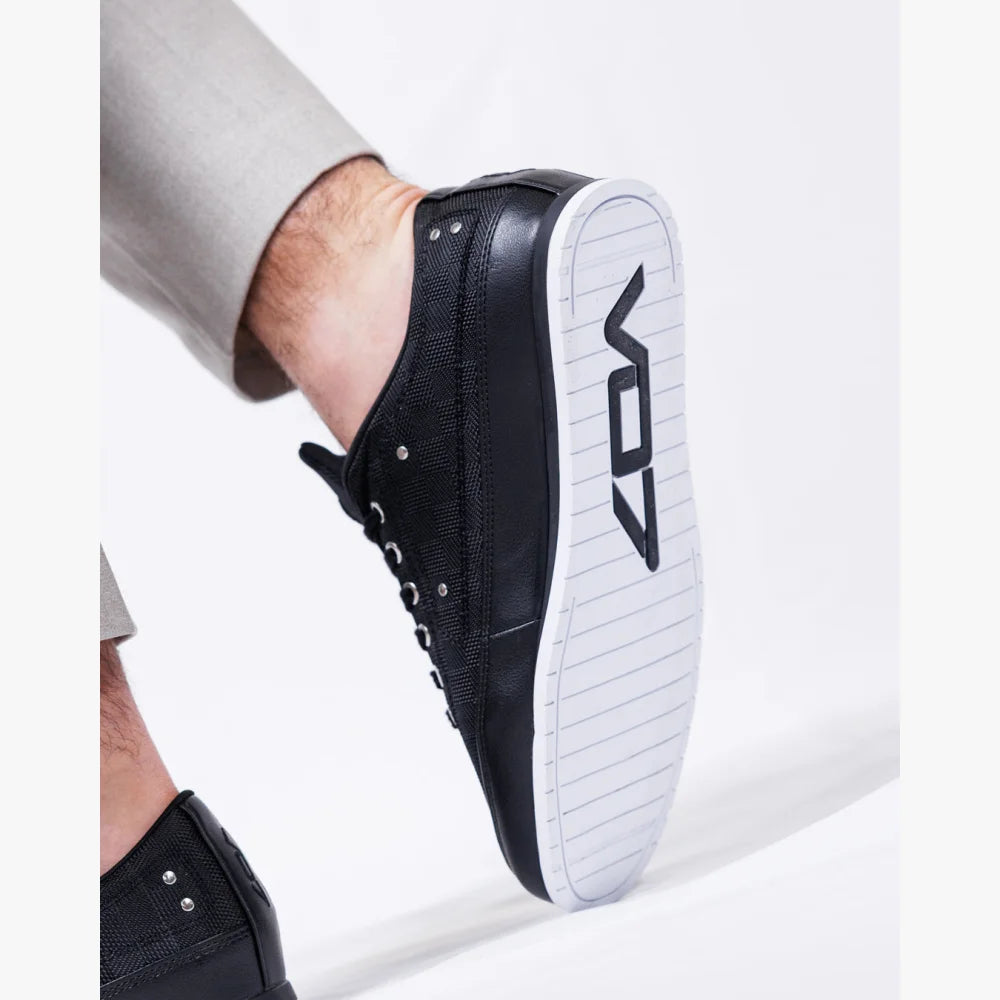 V 07 YACHT SQUARE BLACK SNEAKERS ELÉGANCE NOIR 7